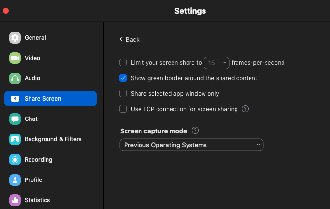 Zoom settings on mac High CPU Usage